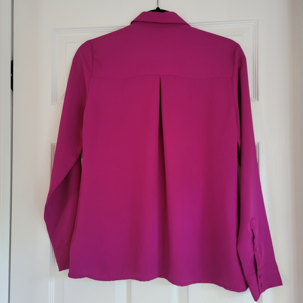 Express Magenta Button-Down Shirt - image 2